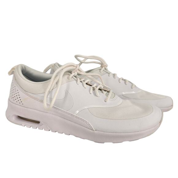 Nike Air Max Women's Thea Triple White Sneakers Size 9.5 - Picture 1 of 11
